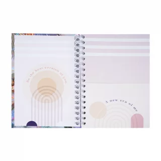 Cuaderno argollado tapa dura femenino mediano 7M cuadriculado X-presarte - live in the moment