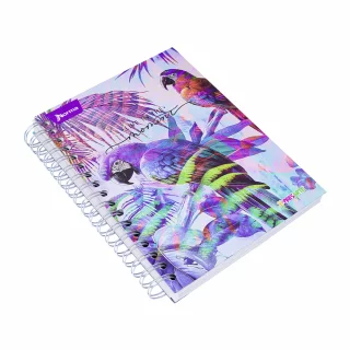 Cuaderno argollado tapa dura femenino mediano 7M cuadriculado X-presarte - live in the moment
