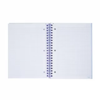 Cuaderno argollado tapa dura grande 5 Materias cuadriculado Kiut my soul speaks