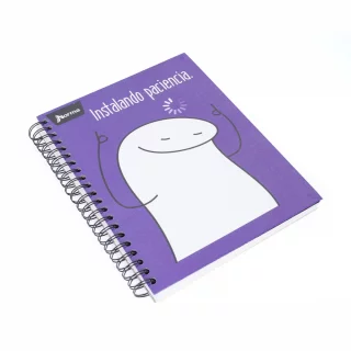 Cuaderno Argollado Tapa Dura Grande 7 Materias Cuadriculado Memes