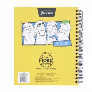 Cuaderno Argollado tapa dura grande 7 materias Cuadriculado Memes - Pensando
