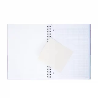 Cuaderno Argollado Tapa Dura Grande 80 Hojas Cuadriculado Academico