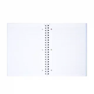 Cuaderno Argollado Tapa Dura Grande 80 Hojas Cuadriculado Academico