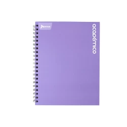 Cuaderno Argollado Tapa Dura Grande 80 Hojas Cuadriculado Academico Azul Medio