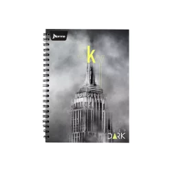Cuaderno Argollado Tapa Dura Grande 80 Hojas Cuadriculado Deep Dark Sky