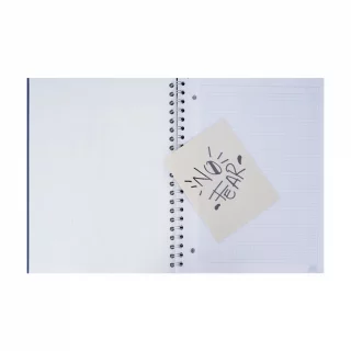 Cuaderno Argollado Tapa Dura Grande 80 Hojas Cuadriculado Jean Book