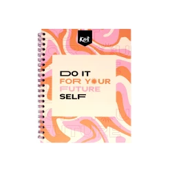 Cuaderno Argollado Tapa Dura Grande 80 Hojas Cuadriculado Kiut It For Your Future