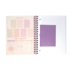 Cuaderno Argollado Tapa Dura Grande 80 Hojas Cuadriculado Kiut It For Your Future