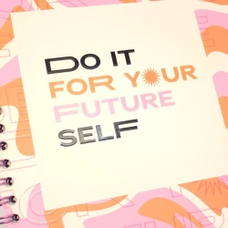 Cuaderno Argollado Tapa Dura Grande 80 Hojas Cuadriculado Kiut It For Your Future
