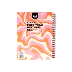 Cuaderno Argollado Tapa Dura Grande 80 Hojas Cuadriculado Kiut It For Your Future