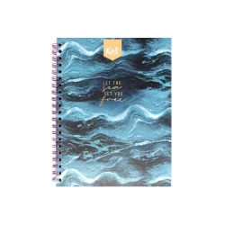 Cuaderno Argollado Tapa Dura Grande 80 Hojas Cuadriculado Kiut The Sea