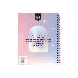 Cuaderno Argollado Tapa Dura Grande 80 Hojas Cuadriculado Kiut Your Energy