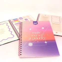 Cuaderno Argollado Tapa Dura Grande 80 Hojas Cuadriculado Kiut Yourself A Priority