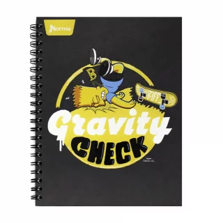 Cuaderno Argollado Tapa Dura Grande 80 Hojas Cuadriculado Los Simpsons - Gravity Check