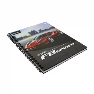 Cuaderno Argollado Tapa Dura Grande 80 Hojas Linea Corriente Ferrari - F8 Spider