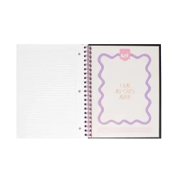 Cuaderno Argollado Tapa Dura Grande 80 Hojas Linea Corriente Kiut Be Kind To Your Mind