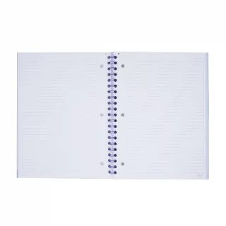 Cuaderno argollado tapa dura grande 80 hojas línea corriente Kiut beautiful moments