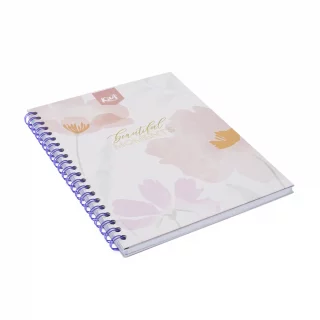 Cuaderno argollado tapa dura grande 80 hojas línea corriente Kiut beautiful moments