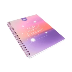 Cuaderno Argollado Tapa Dura Grande 80 Hojas Linea Corriente Kiut Make Yourself A Priority
