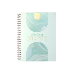 Cuaderno Argollado Tapa Dura Grande 80 Hojas Linea Corriente Kiut Platino Absolutely Fabulous