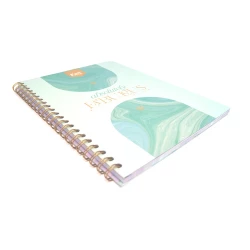 Cuaderno Argollado Tapa Dura Grande 80 Hojas Linea Corriente Kiut Platino Absolutely Fabulous