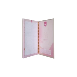 Cuaderno Argollado Tapa Dura Grande 80 Hojas Linea Corriente Kiut Platino Self Love