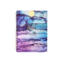 Cuaderno Argollado Tapa Dura Grande 80 Hojas Linea Corriente Kiut Platino Take Your Time
