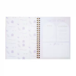 Cuaderno argollado tapa dura grande 80 hojas línea corriente Kiut small steps