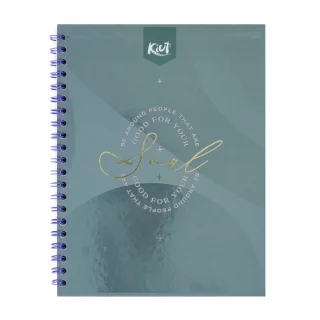 Cuaderno argollado tapa dura grande 80 hojas línea corriente Kiut soul