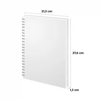 Cuaderno argollado tapa dura grande 80 hojas línea corriente Kiut the joy