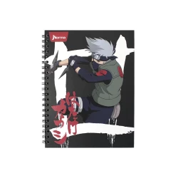 Cuaderno Argollado Tapa Dura Grande 80 Hojas Linea Corriente Naruto Arma Ninja