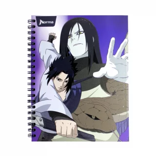 Cuaderno Argollado Tapa Dura Grande 80 Hojas Linea Corriente Naruto Orochimaru