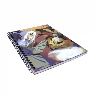 Cuaderno Argollado Tapa Dura Grande 80 Hojas Linea Corriente Naruto Rasengan