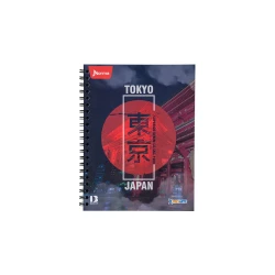 Cuaderno Argollado Tapa Dura Grande 80 Hojas Linea Corriente X-Presarte Tokio