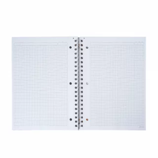Cuaderno argollado tapa dura grande femenino 80 hojas cuadriculado X-presarte - magic