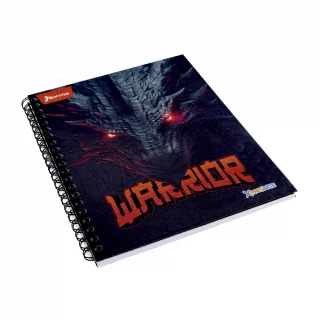 Cuaderno argollado tapa dura grande masculino 80 hojas cuadriculado X-presarte - warrior