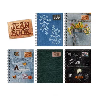 Cuaderno Argollado Tapa Dura Grande Multimaterias 5M Cuadriculado Jean Book