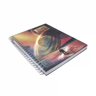 Cuaderno Argollado Tapa Dura Grande Multimaterias 5M Cuadriculado Jean Book - Saturno