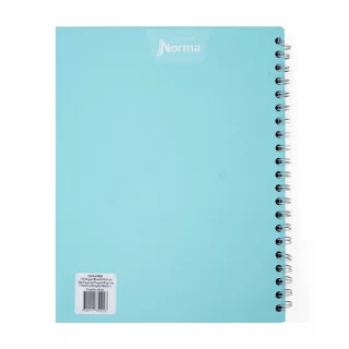 Cuaderno Argollado tapa dura grande Multimaterias 7M Cuadriculado Academico - Aguamarina