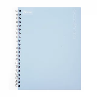 Cuaderno Argollado tapa dura grande Multimaterias 7M Cuadriculado Academico - Azul Claro