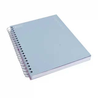 Cuaderno Argollado tapa dura grande Multimaterias 7M Cuadriculado Academico - Azul Claro