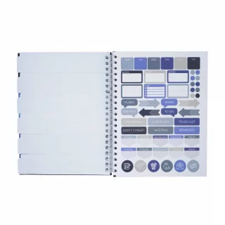 Cuaderno Argollado tapa dura grande Multimaterias 7M Cuadriculado Academico - Khaki