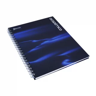 Cuaderno Argollado tapa dura grande Multimaterias 7M Cuadriculado Academico - Resplandor Azul Oscuro