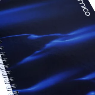 Cuaderno Argollado tapa dura grande Multimaterias 7M Cuadriculado Academico - Resplandor Azul Oscuro