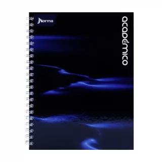 Cuaderno Argollado tapa dura grande Multimaterias 7M Cuadriculado Academico - Resplandor Azul Oscuro