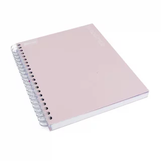Cuaderno Argollado tapa dura grande Multimaterias 7M Cuadriculado Academico - Salmon