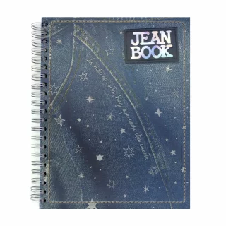 Cuaderno Argollado Tapa Dura Grande Multimaterias 7M Cuadriculado Jean Book - Estrellas