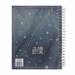 Cuaderno Argollado Tapa Dura Grande Multimaterias 7M Cuadriculado Jean Book - Estrellas