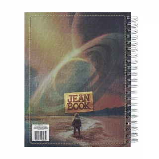 Cuaderno Argollado Tapa Dura Grande Multimaterias 7M Cuadriculado Jean Book - Saturno