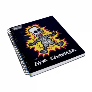 Cuaderno Argollado tapa dura grande Multimaterias 7M Cuadriculado Los Simpsons - Ay Carumba